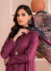 Zarif Unstitcehd 3 Piece Embroidered Eid Lawn Collection'2023-ZEL-06-Carla